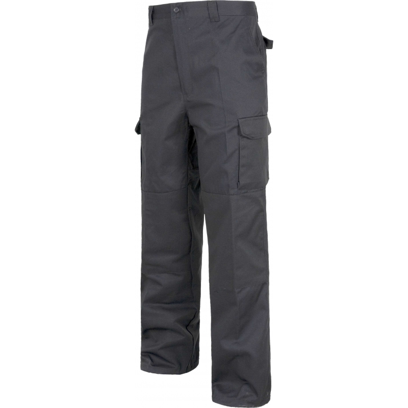 elástico en cintura multibolsillos Workteam Pantalón de Trabajo dos bolsos laterales en perneras. 