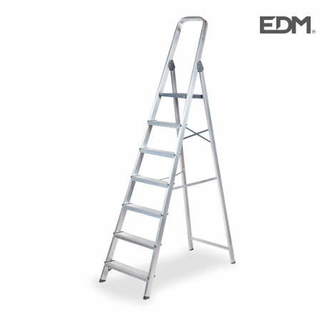 Escalera domestica aluminio 7 peldaños edm