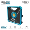 Foco proyector led 20w 1800 lumens 20v (sin bateria y cargador) koma tools pro series battery edm