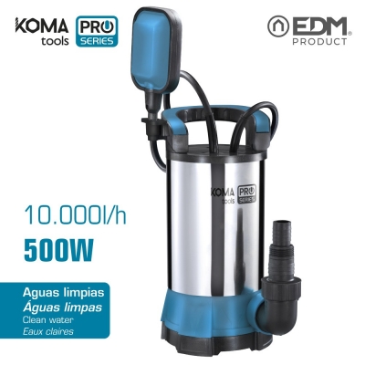 Bomba 500w inox agua limpia koma tools
